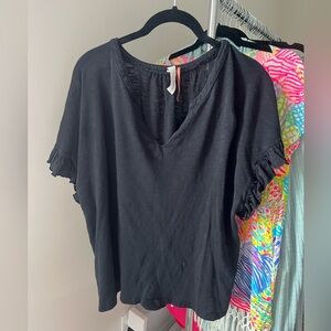 Anthropologie Black Blouse